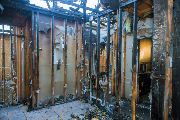 Professional Fire Damage Removal technician working in Concord, AL